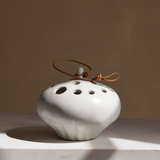 The White Lotus Ceramic Frog Vase