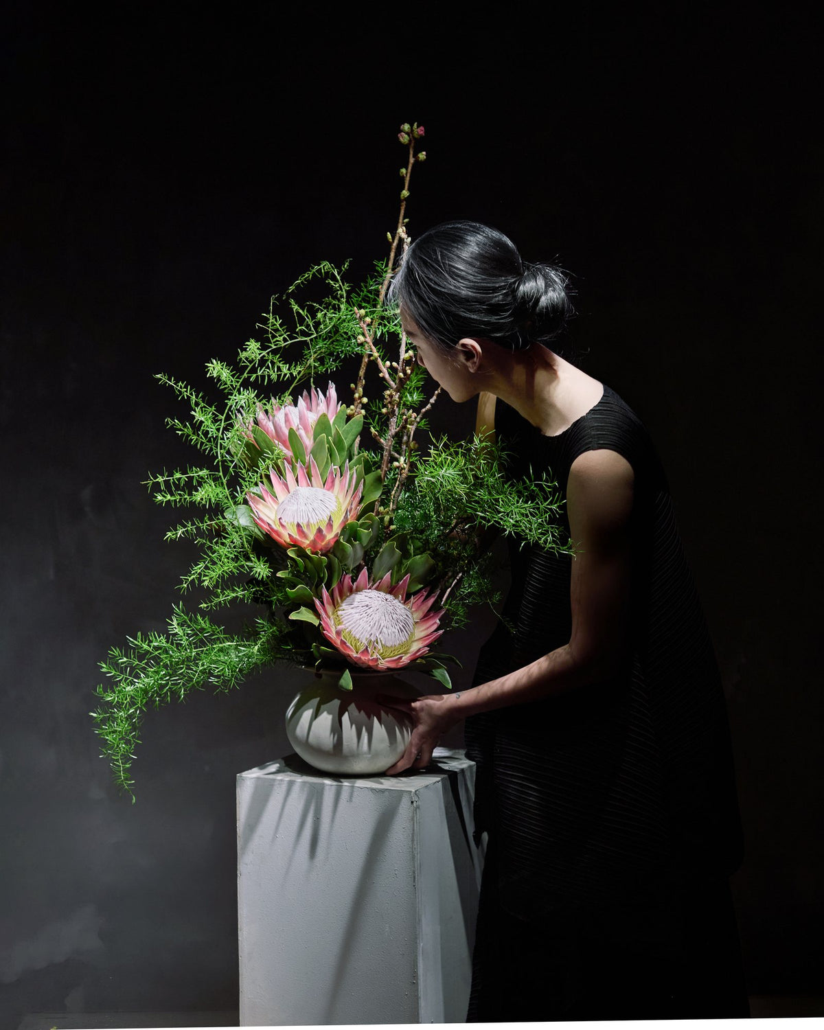 Bouquet protea scale, Pinker Times Atelier
